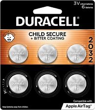 Duracell CR2032 3V Lithium Battery, Child Safety Features, 6 Count Pack, Lithium picture