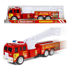 Light Up Fire Engine Rescue Truck with Firefighter Utility Bucket picture