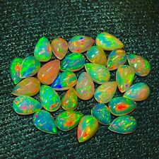 Unheated Ethiopian Opal Loose Gemstone Pear Cabochon Natural picture