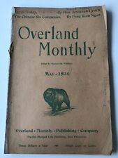 The Overland Monthly 1894 May Issue Vol XXIII No 137 CA Int'l Expo picture