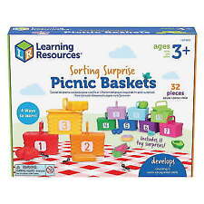 Learning Resources LER6810 Set, Sorting, Picnic Baskets, For Ages 3+ picture