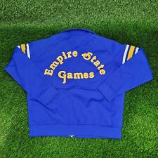 Vintage 1986 Buffalo Empire-State-Games Track Jacket Large Blue TALON Zipper picture