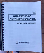  25 27 30 35 Tractor Repair Service Manual Fits Kioti CK25 CK27 CK30 CK35 CK picture