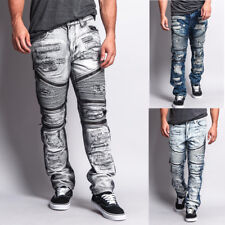 G-Style USA Men's Biker Distressed Washed Zipper Slim Fit Jeans - DL1010-L picture
