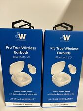 (4)JUST WIRELESS TRUE Wireless Earbuds w/ Bluetooth 5.0, Touch New New picture