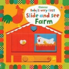 Baby's Very First Slide and See Farm - Board book By Fiona Watt - GOOD picture