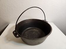 Dutch Oven Cast Iron Hanging Bean Pot 10.5 Inches W K M Vintage - USA Fast Ship picture