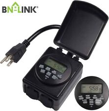 BN-LINK 7Day Outdoor Heavy Duty Digital Programmable Timer Dual Outlet 125V 60Hz picture
