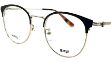 BMW BW5010 Men's Round Metal Eyeglass Frame 032 Pale Gold 51-21 Global Fit picture