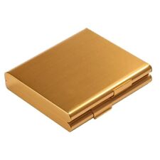 1Pc Gold Metal Cigarette Holder Case Box Tobacco for Thick Cigarettes picture
