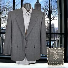 Hickey Freeman Sport Coat Blazer Mens 42S Gray Plaid wool picture
