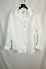 Rails Womens White Button Down Collared Shirt/Top #XL $168 picture