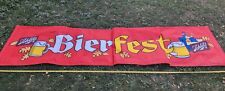Schlitz Beer Bierfest vintage 1969 outdoor  Banner 11ft.x3ft. New in tube. picture