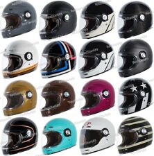 TORC T1 Retro Full Face Motorcycle Fiberglass Vintage Helmet - DOT ECE 22.05 picture