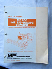 1985 Massey Ferguson MF850 Combine Parts Book Catalog Manual MF855 - Europe picture