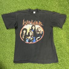 Vintage 1989 Winger Heartbreak Tour Shirt Size M/L Rock Metal picture