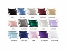 All Sizes, All colors Satin Pillowcase (2 Pack) for Hair Skin Silk Pillow Case picture