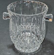 Gorham Full Lead Crystal King Edward Ice Bucket Champagne Wine Cooler Handles picture