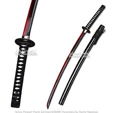 40.5” Corrupt Red Katana Samurai Sword 1045 Steel Functional Sharp Full Tang picture