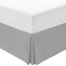 Mellanni Bed Skirt 15-Inch Tailored Drop Pleated Bed Frame and Box Spring Cover picture
