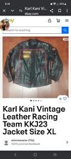 Karl Kani 23 Vintage 1989 Leather Racing Team KKJ23  jacket 6xl picture