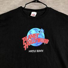 Vintage Planet Hollywood T Shirt Mens XXL Black USA Made 1991 90s Myrtle Beach picture