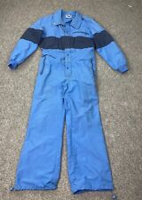 Vintage Roffe Snowsuit Mens Small Blue Made in USA 70s 80s Lightweight One Piece picture