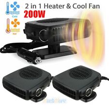 2X 200W Electric Car Heater 12V DC Heating Fan Defogger Defroster Demister 2in1 picture