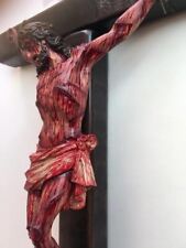 Handmade Realistic Crucifix Wound For Meditation Wall Cross Bloody Holy Decor picture