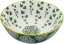 Kitchen Bowl Celtic Knot Green Shamrock Bone China Traditional Irish 5.5 in picture