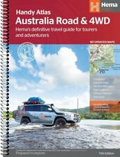 Hema Australia Road & 4WD Handy Atlas Map 13th Edition Spiral 187 Maps Tracks picture