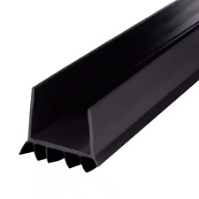 M-D Building Products 36 in. Black Vinyl U-Shape Cinch Slide-On Under Door Seal picture