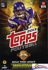 2013 Topps Football MASSIVE EXCLUSIVE Factory Sealed Hanger Box-72 Cards picture
