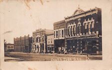 RPPC Odebolt IA Iowa Main Second Street Downtown Early 1900s Photo Postcard C41 picture