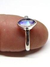Beautiful Rainbow Moonstone Handmade 925 Sterling Silver Ring All Size AK696 picture