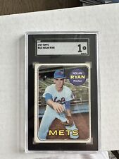 1969 Topps - High # #533 Nolan Ryan Professionally Graded By SGC 1 New York Mets picture