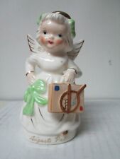 Vintage Napco August Pal Girl Angel w Tennis Racket & Case picture