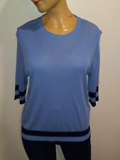 L.K Bennett London Womens Blue Pullover Sweater Size M Wedgewood TJ Michi picture