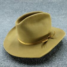 Vintage Dobbs Western Hat Mens 7 Gold 100% FIRM Wool Reams Wrangler Provo Utah picture