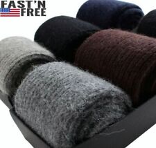 100%Merino Wool 3 Pack Men Dress Socks Warm Thick Thermal Classic Crew Boot 8-12 picture