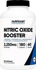 Nutricost Nitric Oxide Booster 750mg, 180 Capsules, 60 Servings picture