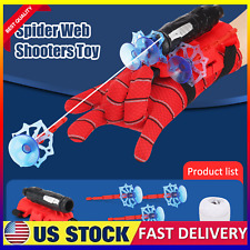 Spider Gloves Man Web Shooter Toy Spider Kids Plastic Cosplay Launcher Glove picture