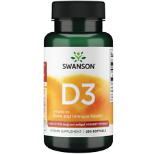 Swanson Highest Potency Vitamin D-3 Softgels, 5,000 IU, 250 Count picture