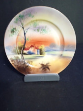Beautiful Vintage Noritake Hand painted Plate 7 1/4 in Gold Rim Made in Japan picture