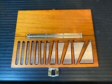 SUBURBAN TOOL INC.  12 Piece Angle Block Kit In Fitted Wooded Box NEAR MINT picture