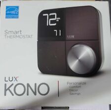 Lux Kono Smart Wi-Fi Thermostat Interchangeable Black Stainless Steel NEW  picture