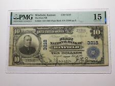 $10 1902 Winfield Kansas KS National Currency Bank Note Bill Ch. #3218 F15 PMG picture