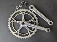 Vintage Campagnolo Nuovo Record Crankset 175mm 53-42 Original Rings Bolts Caps picture
