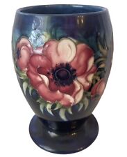 William Moorcroft Pottery Anemone Pattern Vase Impressed Marks W Moorcroft 6” picture