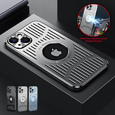 For iPhone 14 15 Pro Max 12 13 Mag Safe Metal Shockproof Heat Dissipation Case picture